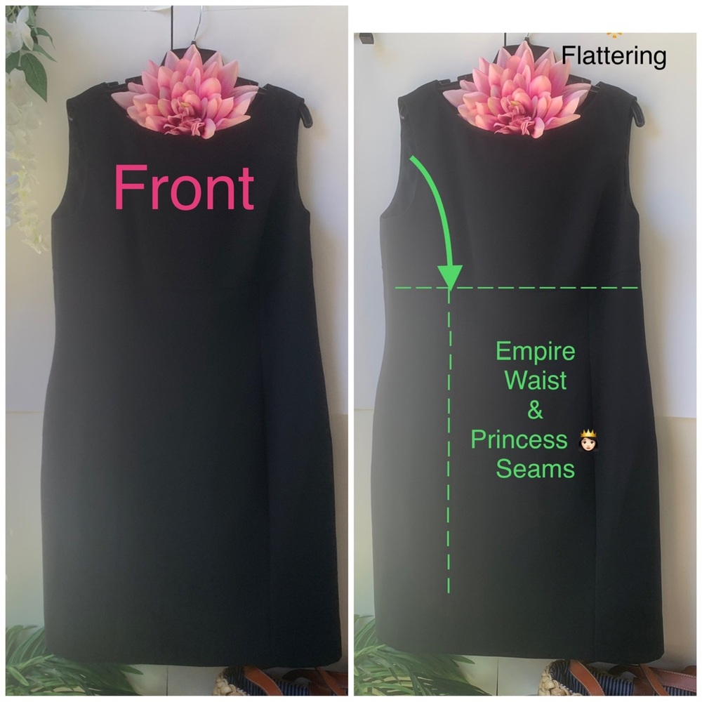 5 ⭐️TAHARI x Larry Levin 🔝 Style& Quality, Empire Waist princess seams - Picture 3 of 16